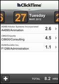 ClickTime Mobile App - Timesheet