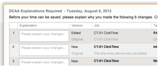 ClickTime DCAA explanation