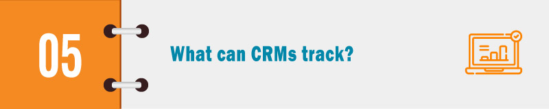 What can CRMs track banner