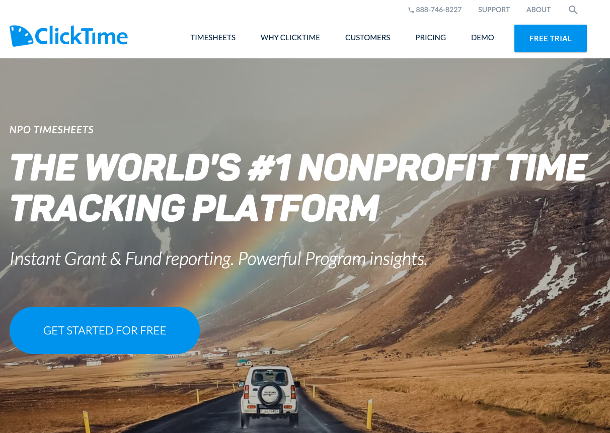 ClickTime Nonprofit Time Tracking
