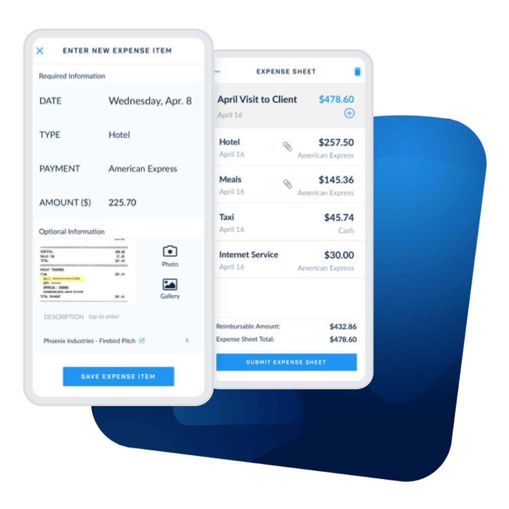 Expense Reporting Mobile Entry