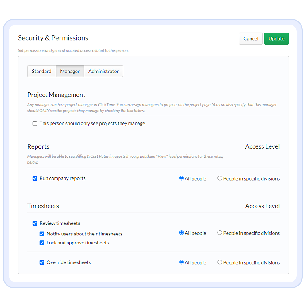 Employee Permissions