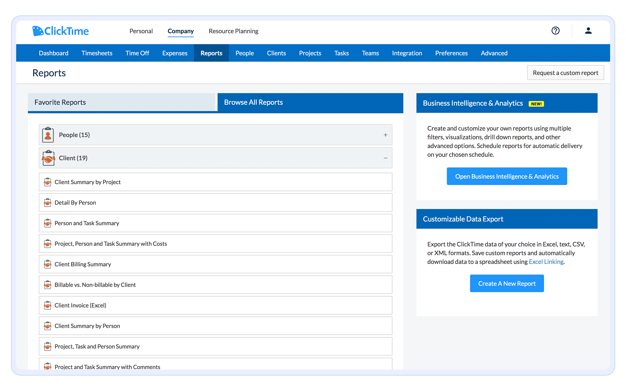 70+ Prebuilt Reports